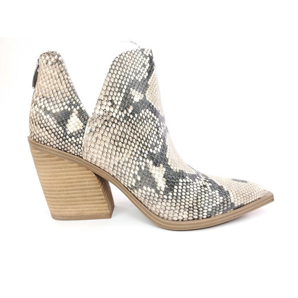 Steve Madden Camryn Snake Print Leather Bootie Heel Boots Size 10 $149 - Picture 3 of 9